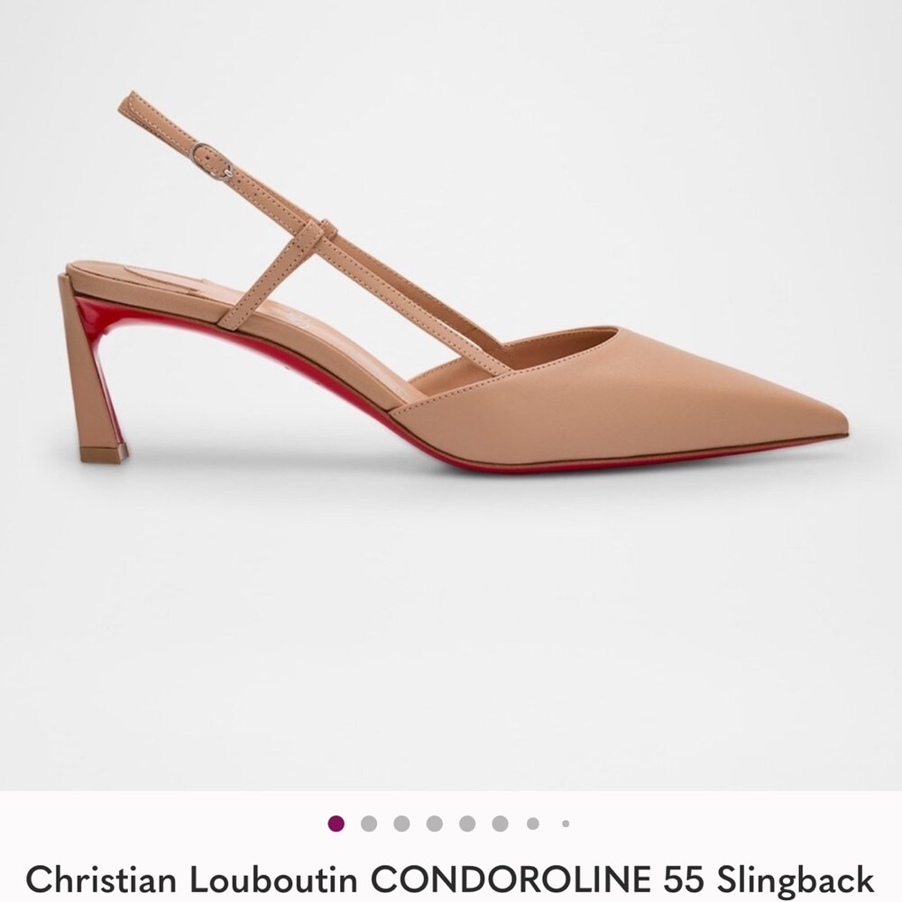 Christian Louboutin Nude Slingback Heels